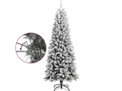 vidaXL Künstlicher Weihnachtsbaum Beschneit 180 cm PVC&PE