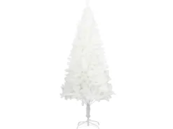 vidaXL Künstlicher Weihnachtsbaum Naturgetreue Nadeln Weiß 120 cm