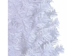 vidaXL Künstlicher Weihnachtsbaum mit Dicken Zweigen Weiß 120 cm PVC