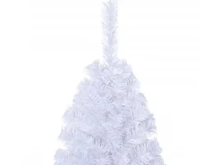 vidaXL Künstlicher Weihnachtsbaum mit Dicken Zweigen Weiß 120 cm PVC
