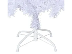 vidaXL Künstlicher Weihnachtsbaum mit Dicken Zweigen Weiß 120 cm PVC