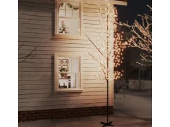 vidaXL LED-Baum mit Kirschblüten Warmweiß 672 LEDs 400 cm