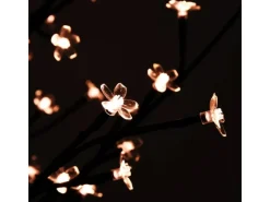 vidaXL LED-Baum mit Kirschblüten Warmweiß 672 LEDs 400 cm