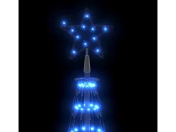 vidaXL LED-Weihnachtsbaum Kegelform Blau 752 LEDs Dekoration 160x500 cm