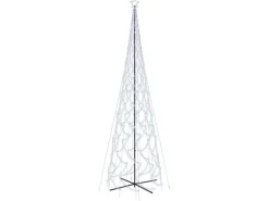 vidaXL LED-Weihnachtsbaum Kegelform Kaltweiß 3000 LEDs 230x800 cm