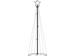 vidaXL LED-Weihnachtsbaum Kegelform Warmweiß 108 LEDs 70x180 cm