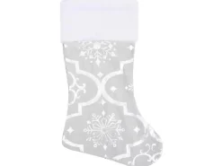 vidaXL Luxus-Weihnachtsbaumdecke mit Socke Weiß 122 cm Stoff