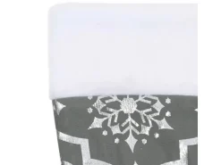 vidaXL Luxus-Weihnachtsbaumdecke mit Socke Grau 150 cm Stoff