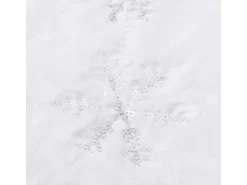 vidaXL Luxus-Weihnachtsbaumdecke Weiß 90 cm Kunstpelz