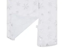 vidaXL Luxus-Weihnachtsbaumdecke Weiß 90 cm Kunstpelz