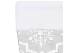 vidaXL Luxus-Weihnachtsbaumdecke mit Socke Weiß 150 cm Stoff