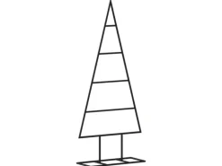 vidaXL Metall-Weihnachtsbaum Deko Schwarz 60 cm Modell 1