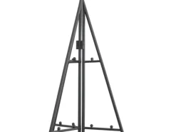 vidaXL Metall-Weihnachtsbaum für Dekorationen Schwarz 140 cm