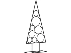 vidaXL Metall-Weihnachtsbaum Deko Schwarz 60 cm Modell 3