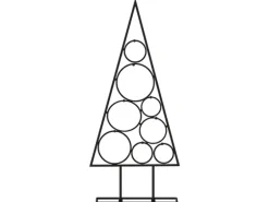 vidaXL Metall-Weihnachtsbaum Deko Schwarz 60 cm Modell 3