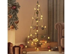vidaXL Metall-Weihnachtsbaum für Dekorationen Schwarz 100 cm