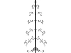 vidaXL Metall-Weihnachtsbaum für Dekorationen Schwarz 150 cm