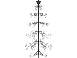 vidaXL Metall-Weihnachtsbaum für Dekorationen Schwarz 150 cm