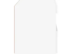 vidaXL Nachttisch mit LED-Leuchten Weiß 50x40x45 cm