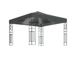 vidaXL Pavillon mit LED-Lichterkette 3x3 m Anthrazit Modell 1