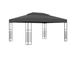 vidaXL Pavillon mit LED-Lichterkette 3x4 m Anthrazit Modell 1