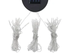 vidaXL Pavillon mit LED-Lichterkette 300x300 cm CremeWeiß Aluminium