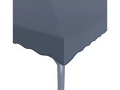 vidaXL Pavillon mit LED-Lichterkette 400x300 cm Anthrazit Aluminium