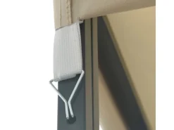 vidaXL Pavillon mit LED-Lichterkette 3x3 m CremeWeiß