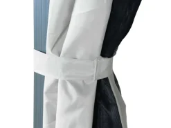 vidaXL Pavillon mit Vorhängen & LED-Lichterkette 300x300 cm Creme Alu