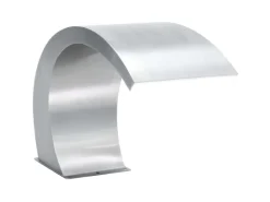 vidaXL Pool-Wasserfall mit LEDs Edelstahl 30x60x45 cm