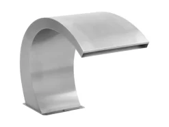 vidaXL Pool-Wasserfall mit LEDs Edelstahl 30x60x45 cm