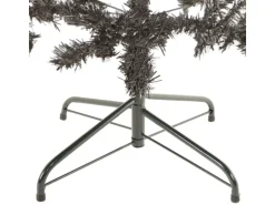 vidaXL Schlanker Weihnachtsbaum Schwarz 180 cm