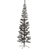 vidaXL Schlanker Weihnachtsbaum Schwarz 210 cm