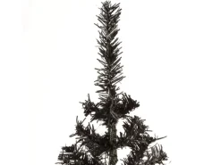 vidaXL Schlanker Weihnachtsbaum Schwarz 150 cm