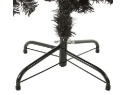 vidaXL Schlanker Weihnachtsbaum Schwarz 150 cm