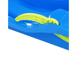 vidaXL Schlitten mit Bremsen Blau 87x40x18 cm Polypropylen