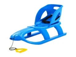 vidaXL Schlitten mit Lehne Blau 102,5x40x23 cm Polypropylen