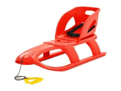 vidaXL Schlitten mit Lehne Rot 102,5x40x23 cm Polypropylen