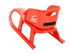 vidaXL Schlitten mit Lehne Rot 102,5x40x23 cm Polypropylen