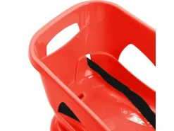 vidaXL Schlitten mit Lehne Rot 102,5x40x23 cm Polypropylen