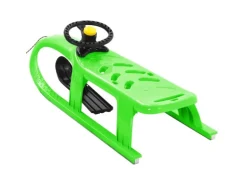 vidaXL Schlitten mit Lenkrad Grün 102,5x40x23 cm Polypropylen