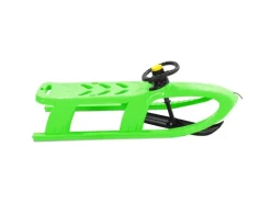 vidaXL Schlitten mit Lenkrad Grün 102,5x40x23 cm Polypropylen