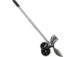 vidaXL Schneeschaufel mit Verlängerbarem Griff Schwarz 66 cm Stahl