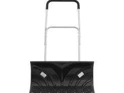 vidaXL Schneeschaufel mit Verlängerbarem Griff Schwarz 66 cm Stahl