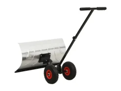 vidaXL Schneeschaufel mit Rädern