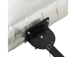 vidaXL Schneeschaufel mit Rädern