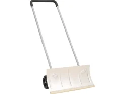 vidaXL Schneeschieber mit Teleskopgriff Silbern 61 cm Stahl