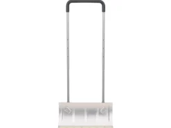 vidaXL Schneeschieber mit Teleskopgriff Silbern 61 cm Stahl