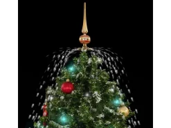 vidaXL Schneiender Weihnachtsbaum mit Schirmfuß Grün 170 cm