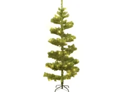 vidaXL Spiral-Weihnachtsbaum mit Ständer und LEDs Grün 150 cm PVC